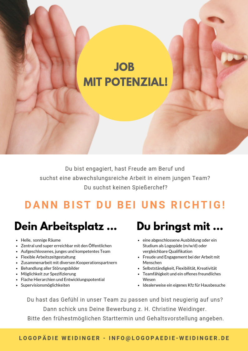 Stellenangebot Logopädie in Nürnberg bei Therapeutenonline