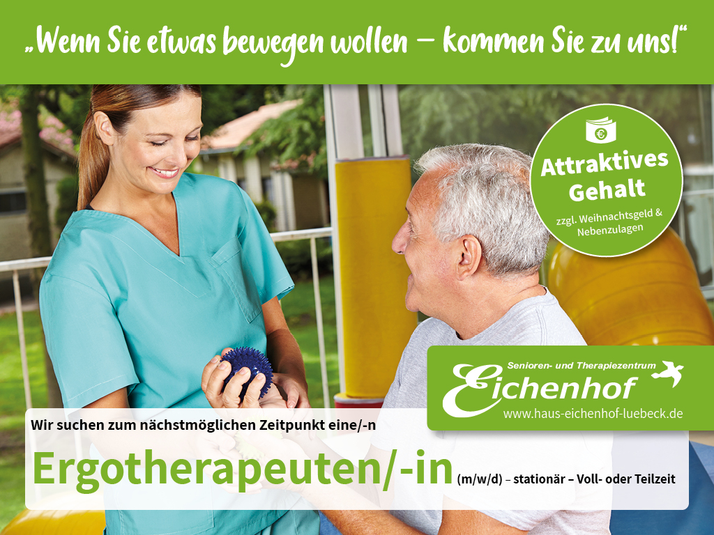 Stellenangebot Ergotherapie in Stockelsdorf bei Therapeutenonline