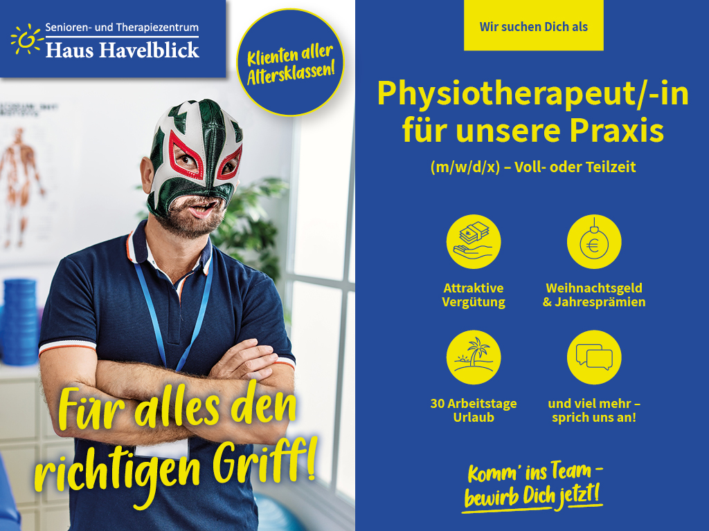 Stellenangebot Physiotherapie in Bezirk Spandau bei Therapeutenonline