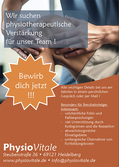 Stellenangebot Physiotherapie in Heidelberg bei Therapeutenonline