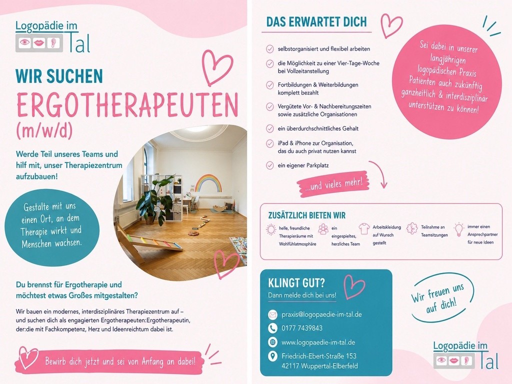 Stellenangebot Ergotherapie in Wuppertal bei Therapeutenonline
