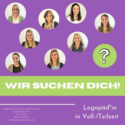 Stellenangebot Logopädie in Große Rurstr. 30/32 52428 Jülich bei Therapeutenonline