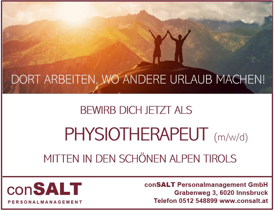 Stellenangebot Physiotherapie in Innsbruck bei Therapeutenonline