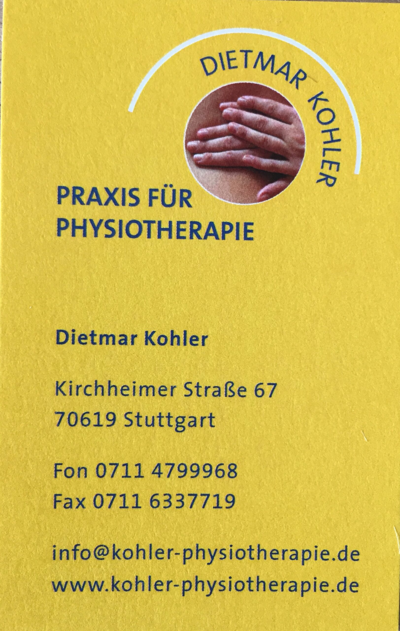 Stellenangebot Physiotherapie in Stuttgart 70619 bei Therapeutenonline