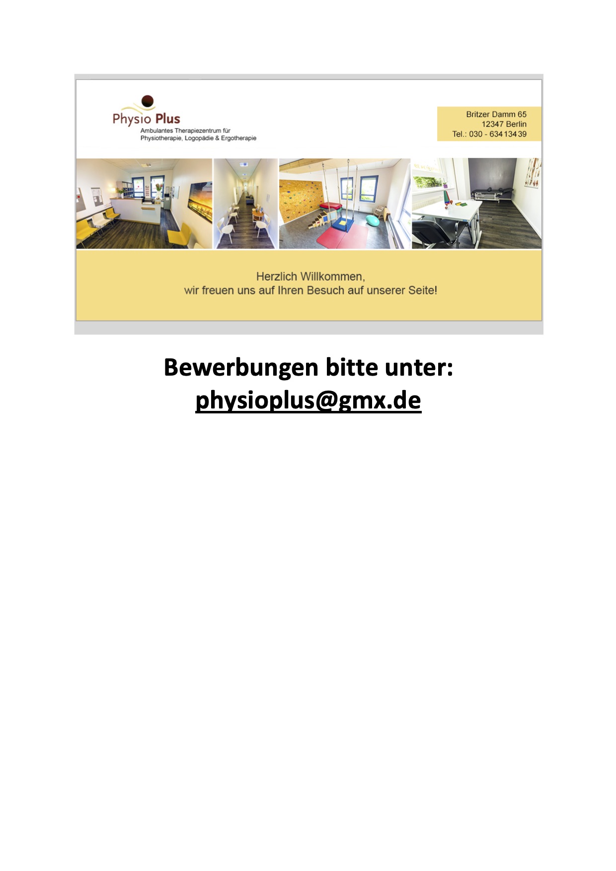 Stellenangebot Logopädie in Berlin bei Therapeutenonline