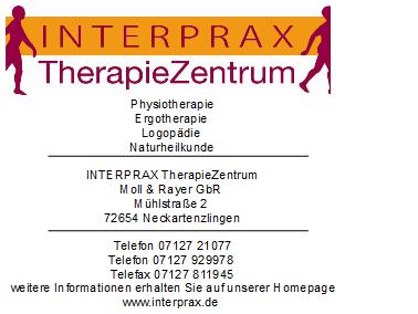 Stellenangebot Physiotherapie in Neckartenzlingen bei Therapeutenonline