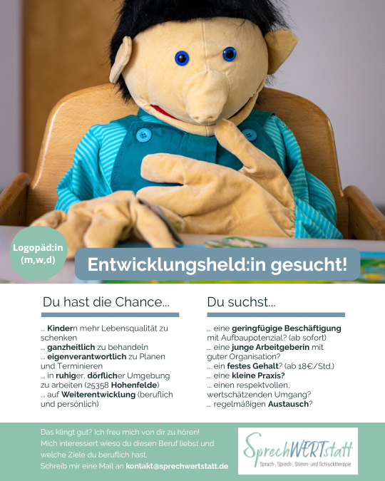 Stellenangebot Logopädie in Hohenfelde bei Therapeutenonline