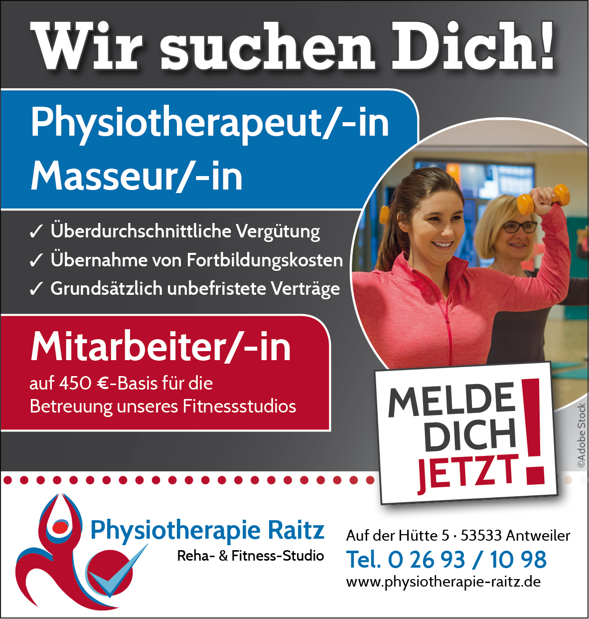 Stellenangebot Physiotherapie in Antweiler bei Therapeutenonline