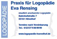 Stellenangebot Logopädie in Hövelhof bei Therapeutenonline