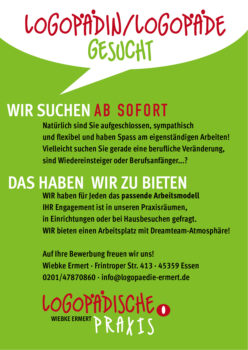 Stellenangebot Logopädie in Essen bei Therapeutenonline