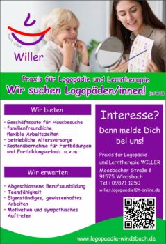 Stellenangebot Logopädie in Windsbach bei Therapeutenonline
